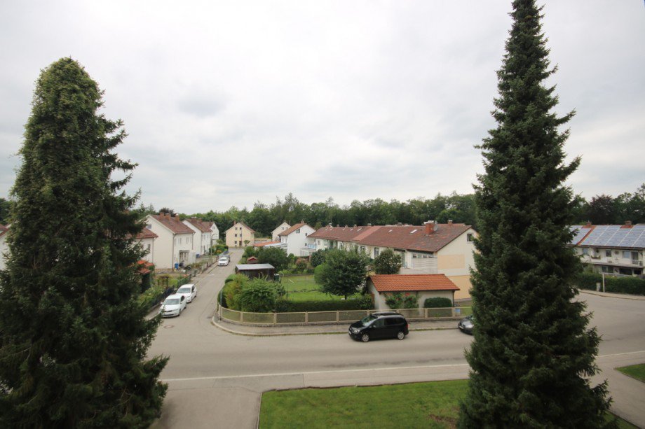 Blick vom Balkn Etagenwohnung Kaufbeuren