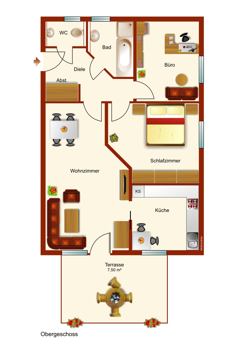 Grundriss Etagenwohnung Marktoberdorf