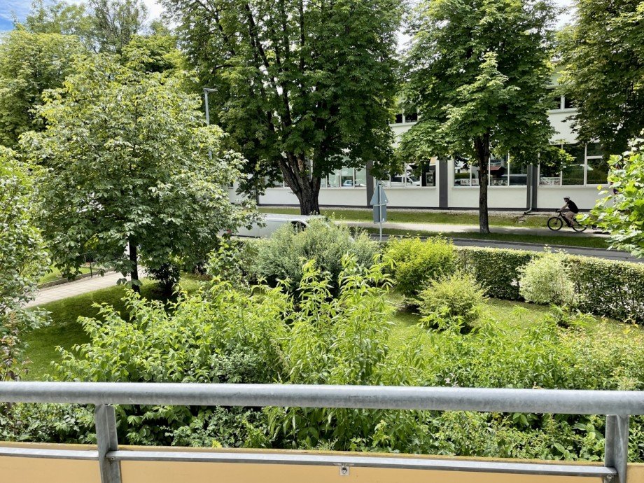 Blick vom Balkon Etagenwohnung Kaufbeuren