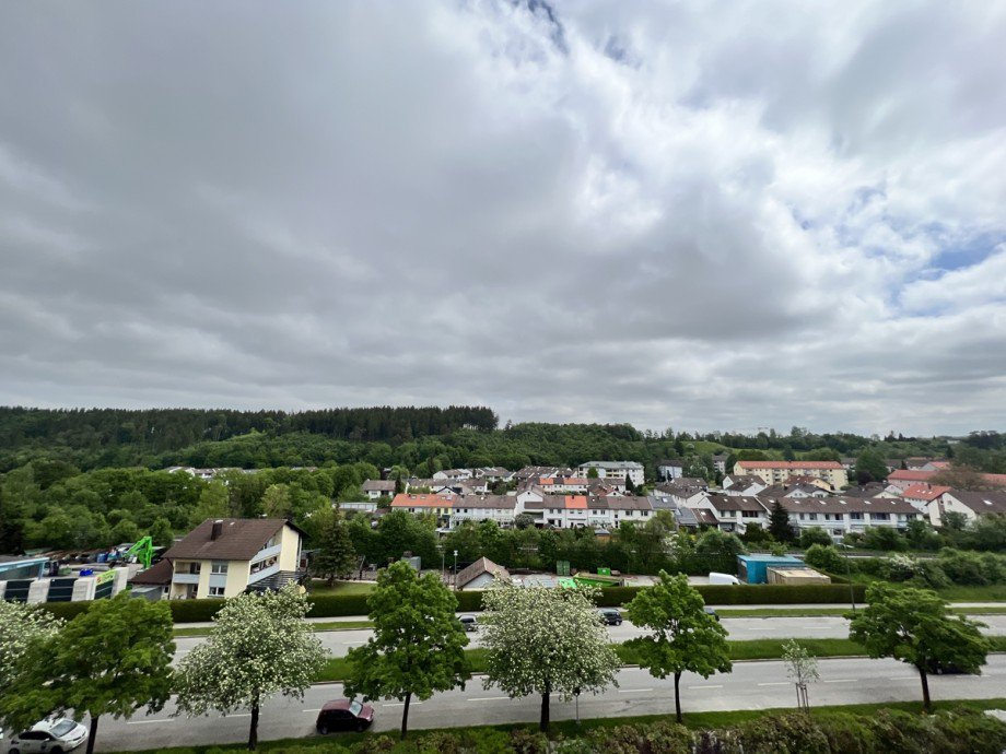 Blick vom Ostbalkon Etagenwohnung Kaufbeuren