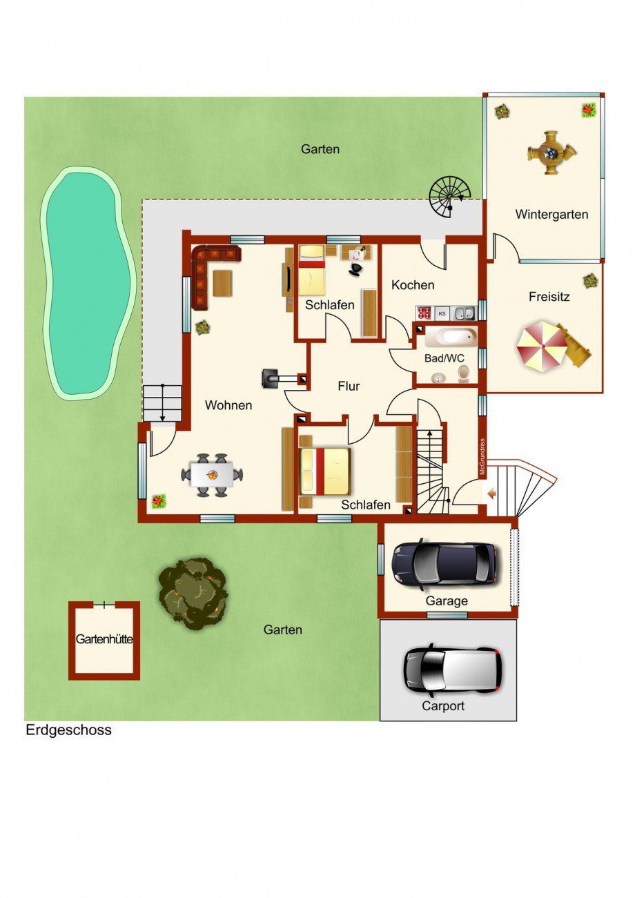 Erdgeschoss Zweifamilienhaus Kaufbeuren