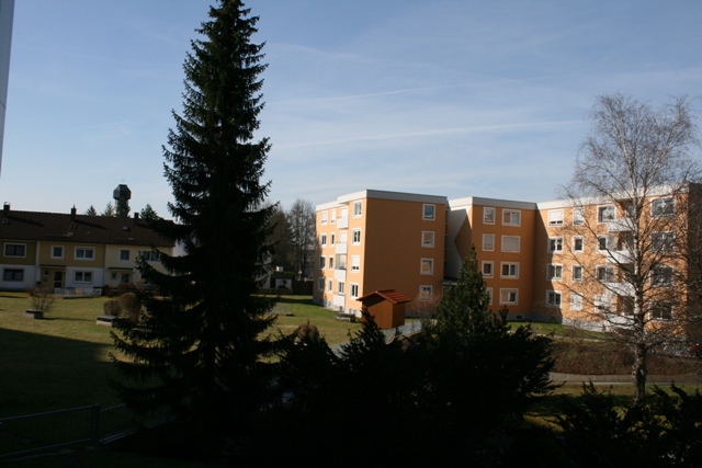 Blick vom Balkon Etagenwohnung Kaufbeuren
