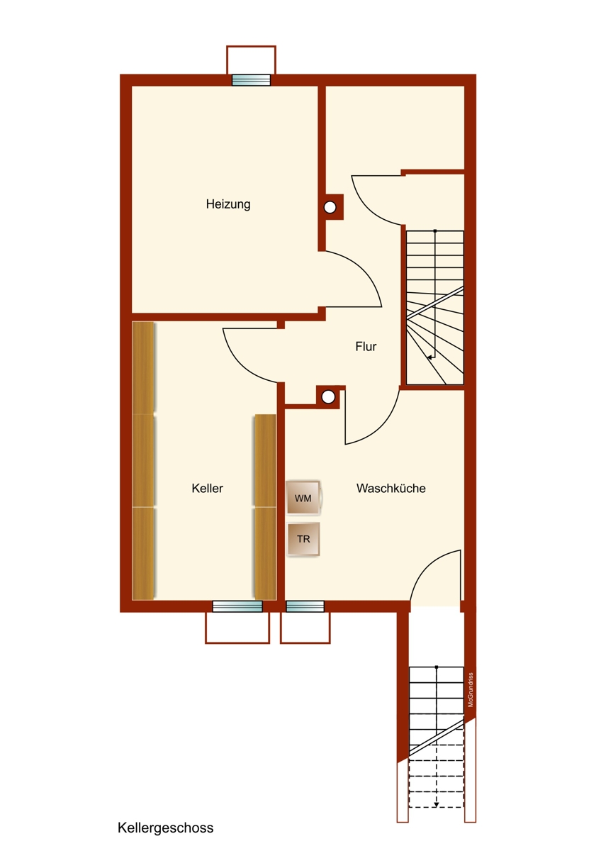 Kellergeschoss Reihenmittelhaus Kaufbeuren