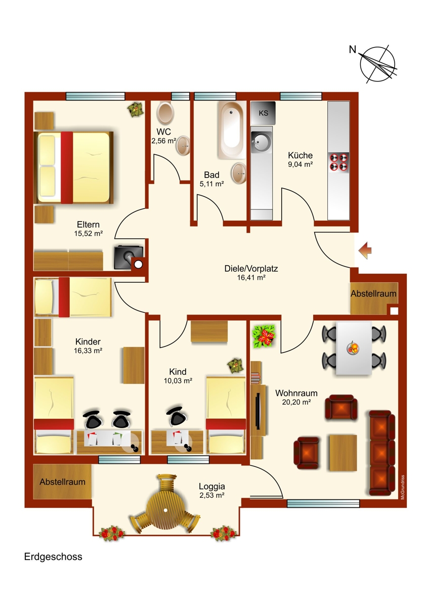 Grundriss Etagenwohnung Kaufbeuren