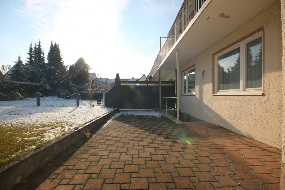 Terrasse Doppelhaush�lfte Kaufbeuren
