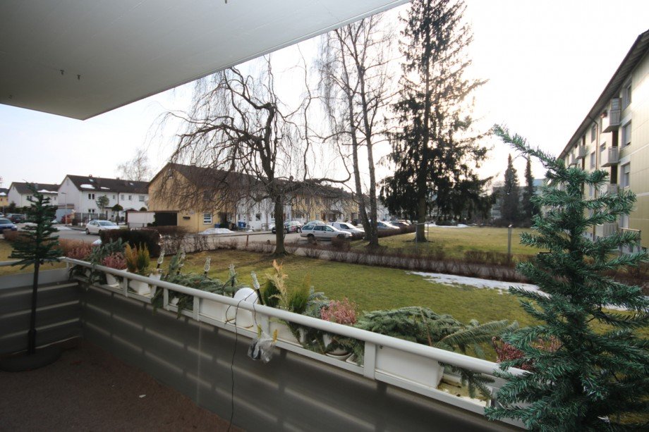 Blick vom Balkon Etagenwohnung Kaufbeuren