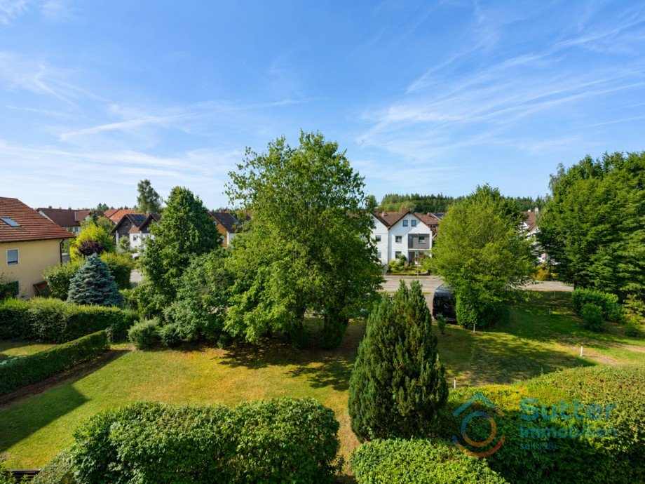 Blick ins Gr�ne Etagenwohnung Kaufbeuren