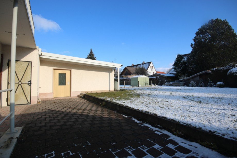 Terrasse Doppelhaush�lfte Kaufbeuren