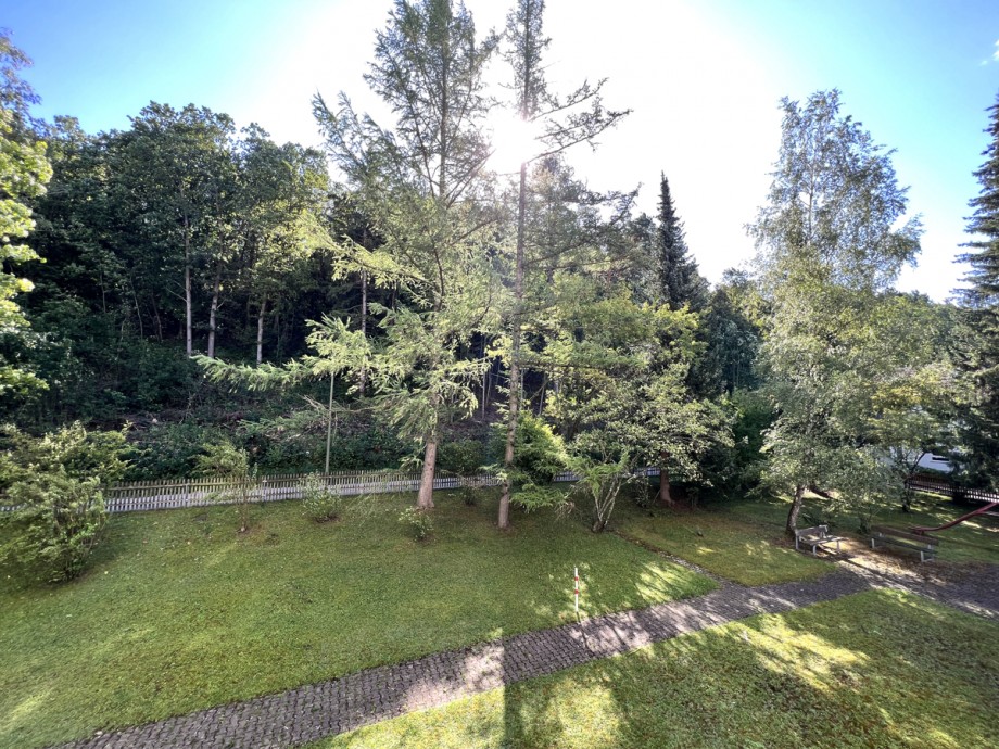 Blick vom Balkon Etagenwohnung Kaufbeuren