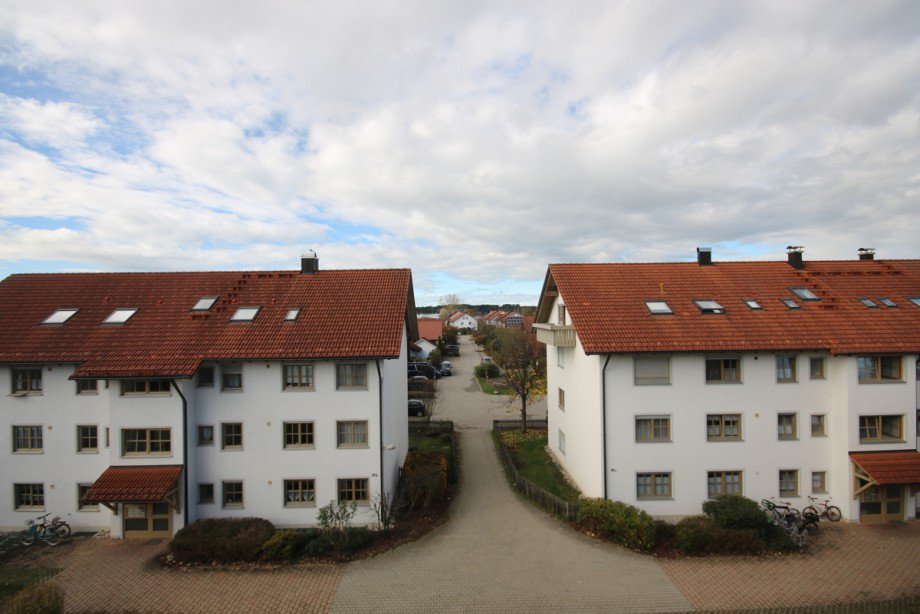 Aussicht vom Balkon Etagenwohnung Marktoberdorf