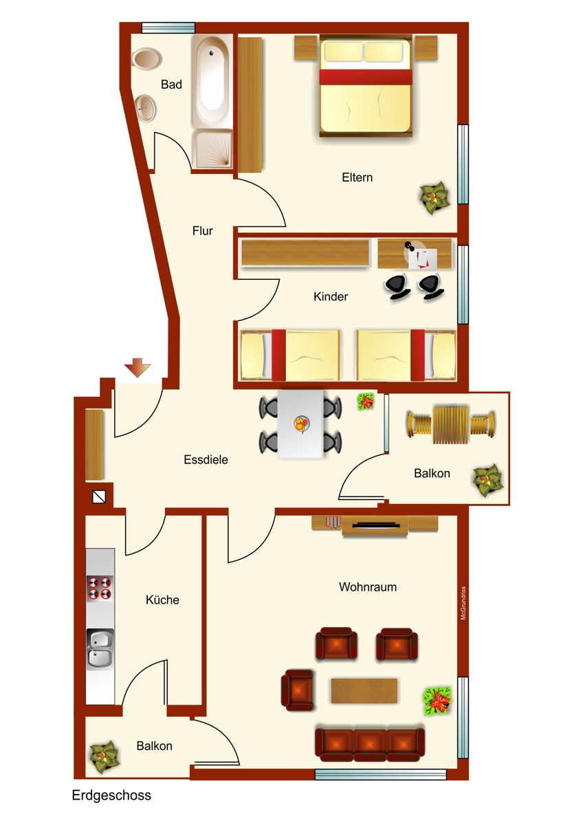 Grundriss Etagenwohnung Kaufbeuren