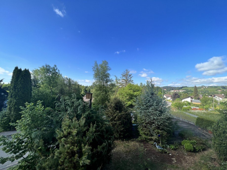 Blick vom Balkon Einfamilienhaus Oberg�nzburg