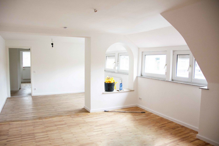 Wohnzimmer Dachgeschosswohnung Kaufbeuren