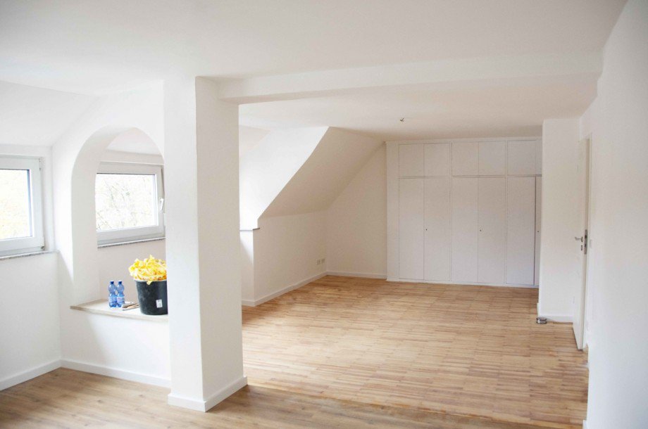 Wohnzimmer Dachgeschosswohnung Kaufbeuren