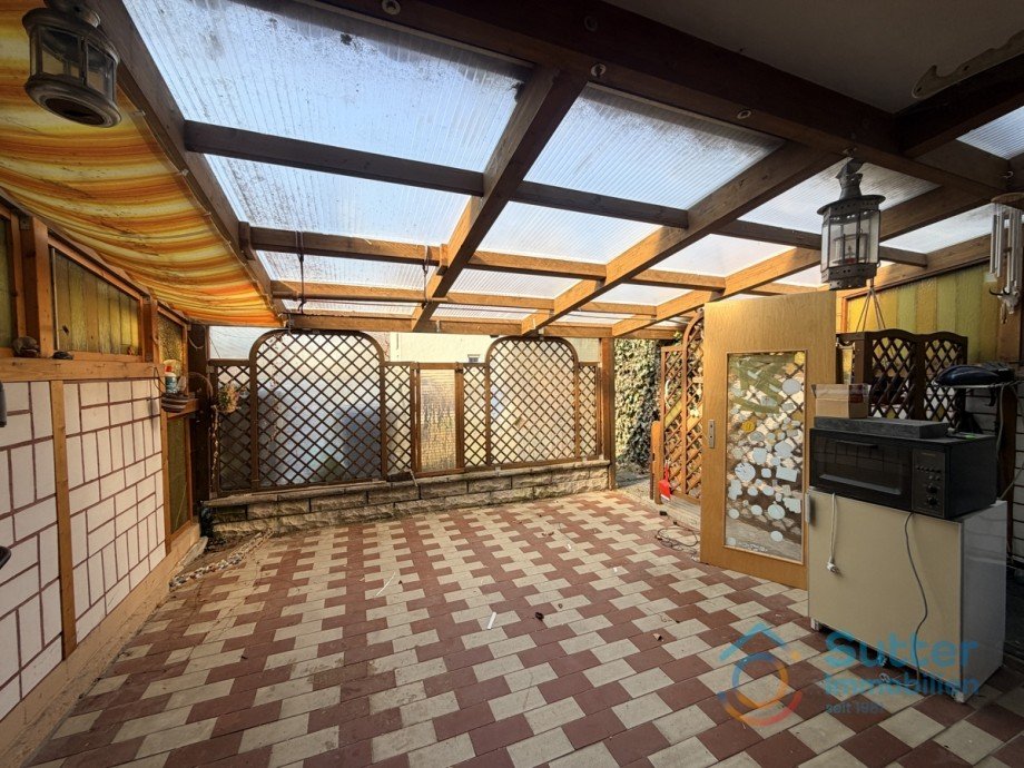 �berdachte Terrasse Reihenmittelhaus Kaufbeuren