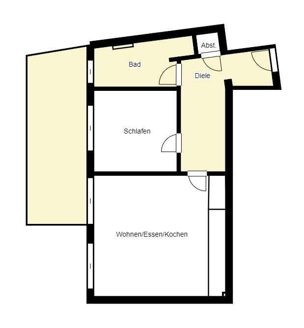Grundriss Dachgeschosswohnung Aitrang