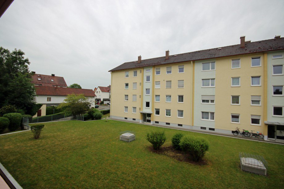 Blick vom Balkon Etagenwohnung Kaufbeuren