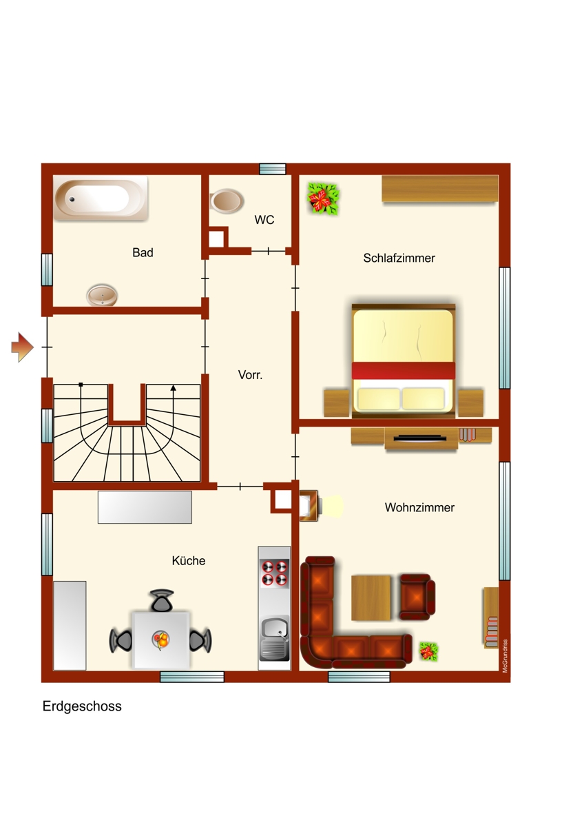 Erdgeschoss Zweifamilienhaus Marktoberdorf
