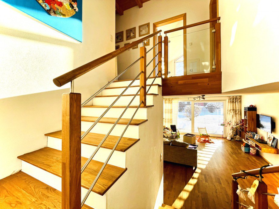 Treppe ins Obergeschoss Einfamilienhaus Biessenhofen