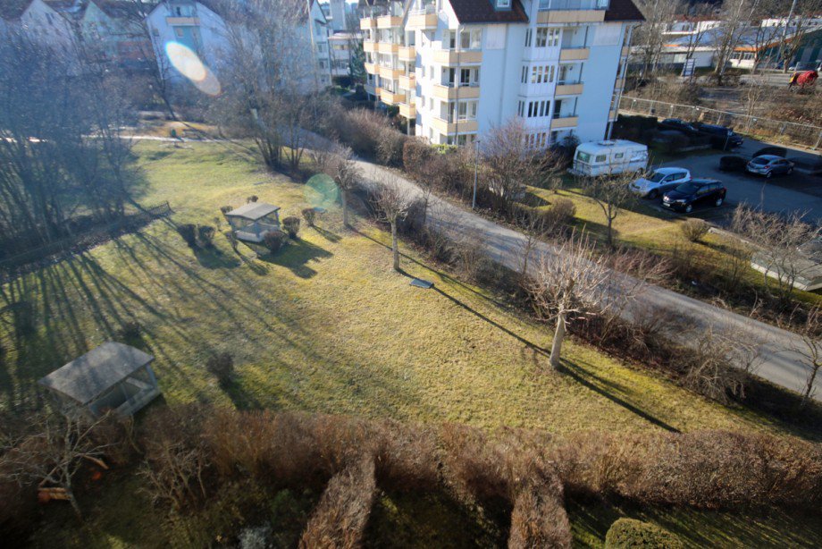 Blick vom Balkon Maisonettewohnung Kaufbeuren