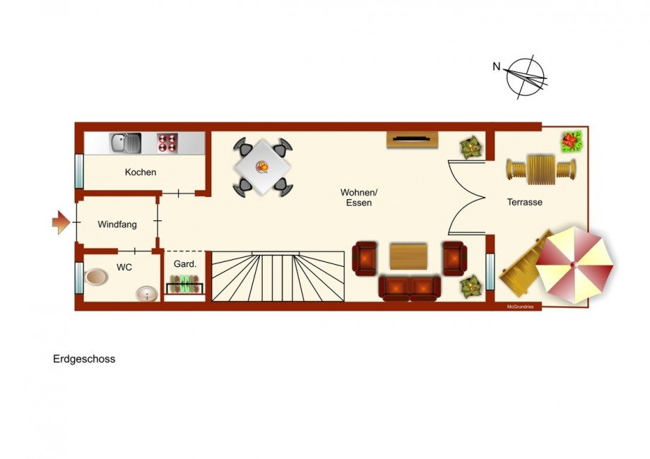 Erdgeschoss Reihenmittelhaus Landsberg