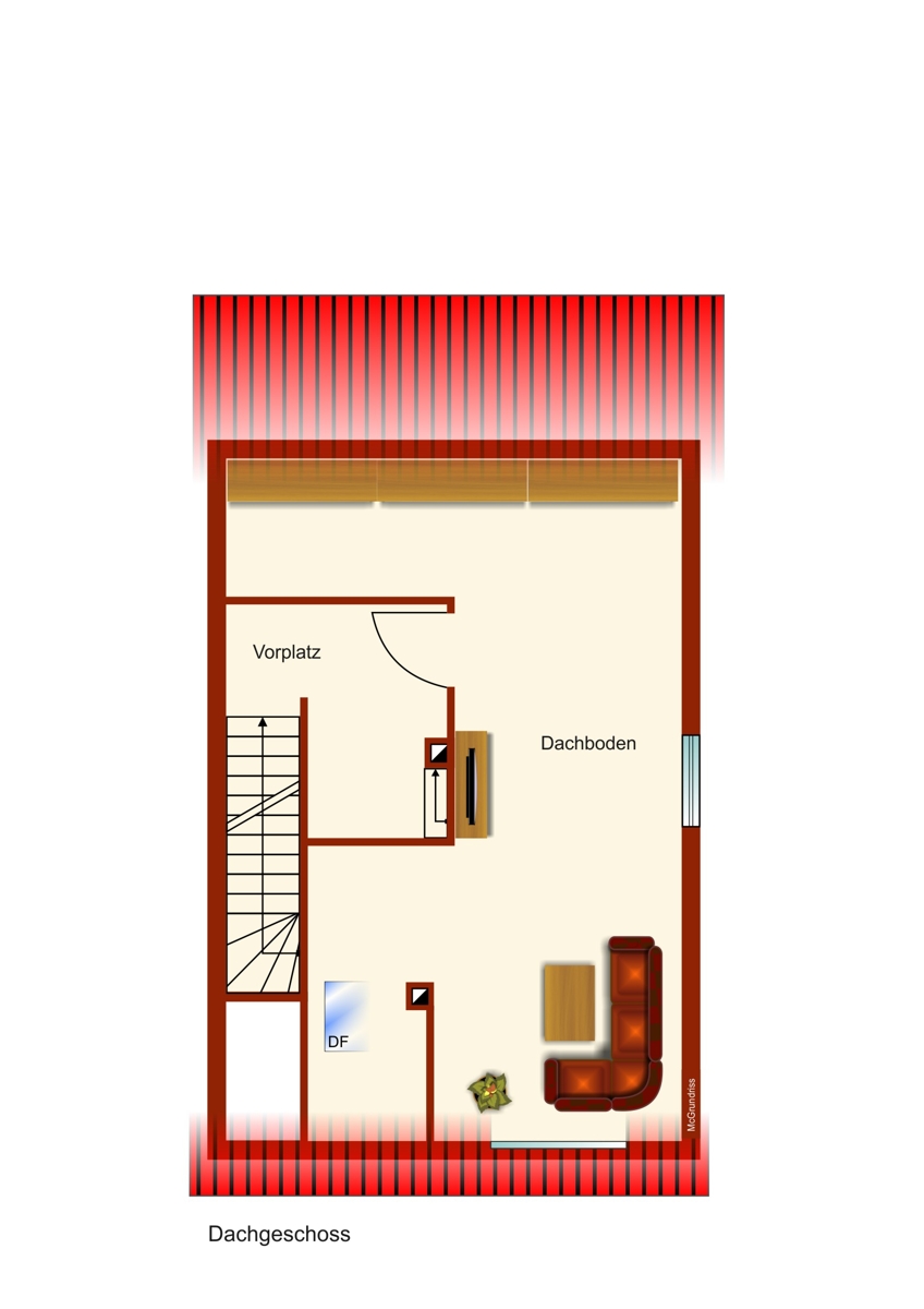 ausgebautes Dachgeschoss Reiheneckhaus Kaufbeuren