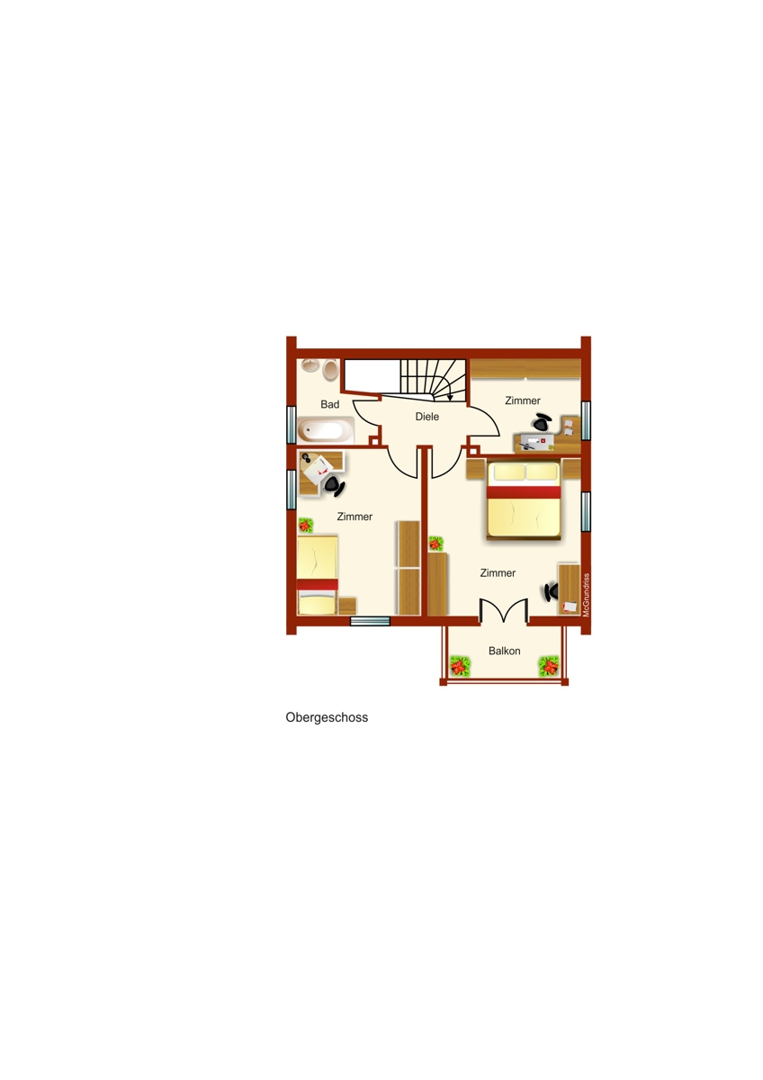 1. Obergeschoss Einfamilienhaus Zellerberg