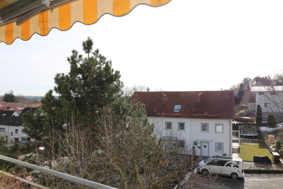 Blick vom Balkon Etagenwohnung Kaufbeuren