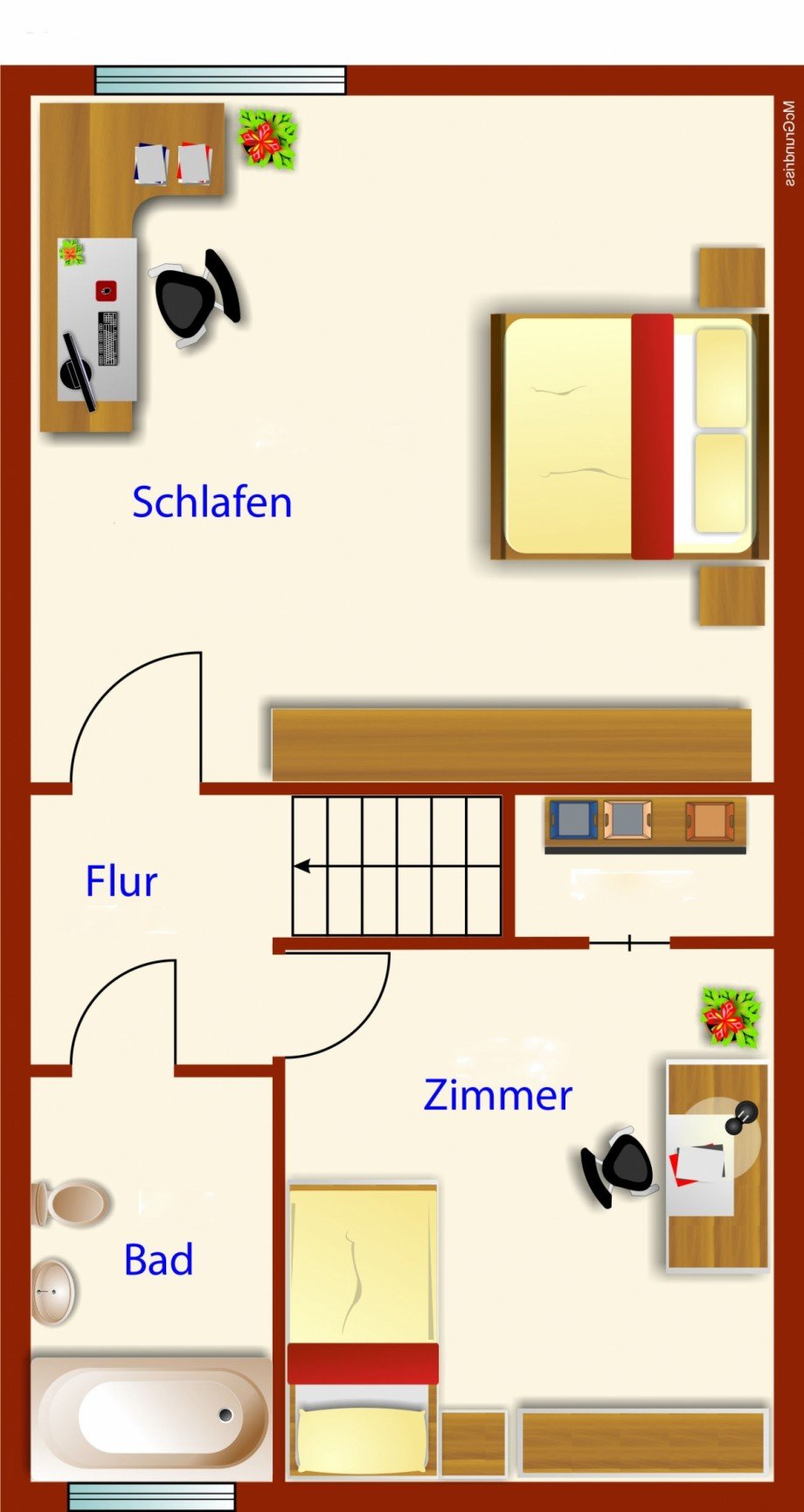 Obergeschoss Reihenmittelhaus Kaufbeuren