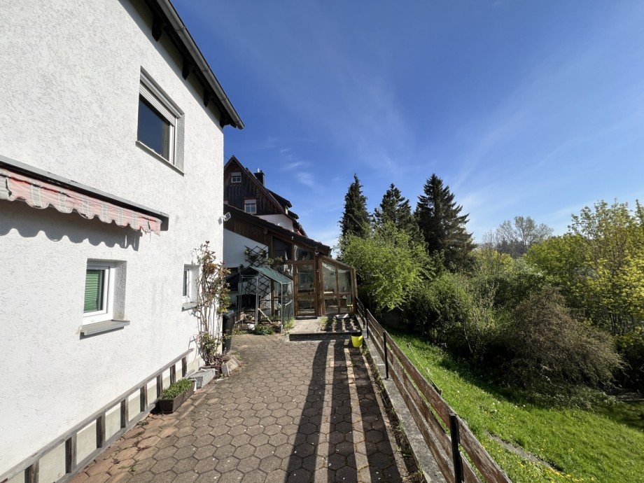 Terrasse Doppelhaush�lfte Kaufbeuren