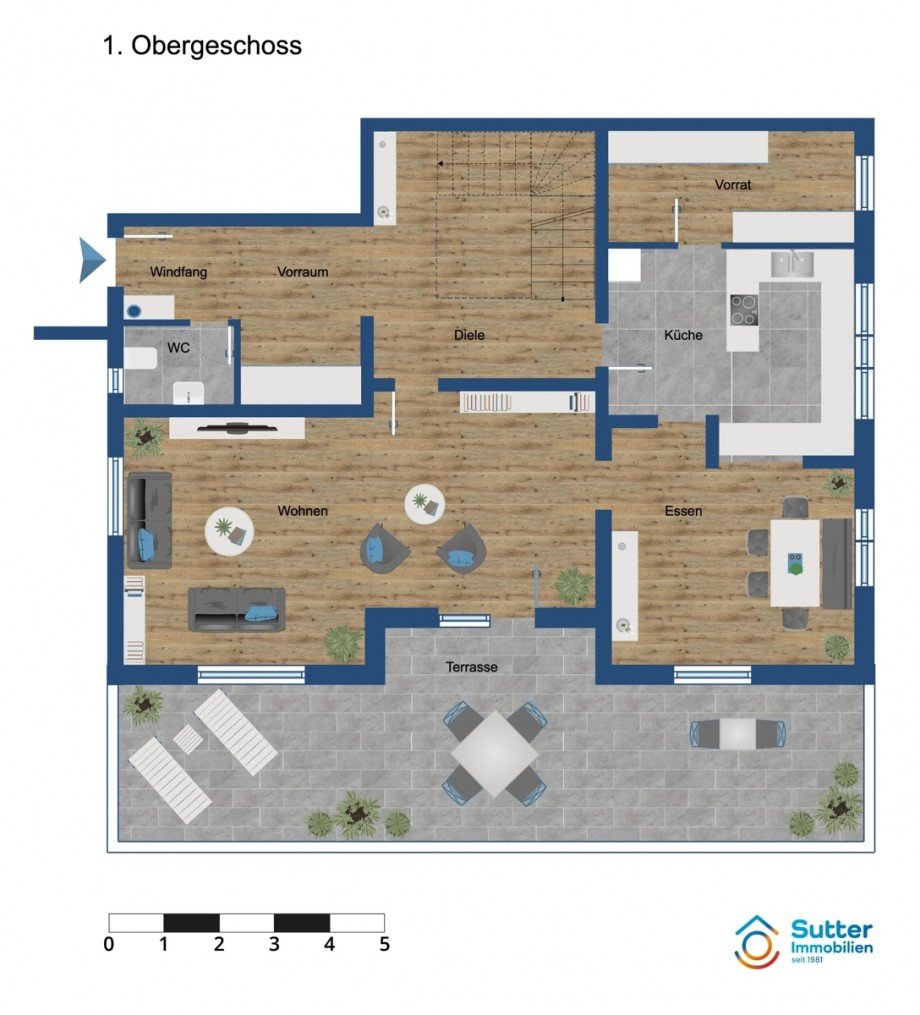 1. Obergeschoss Penthousewohnung Kaufbeuren