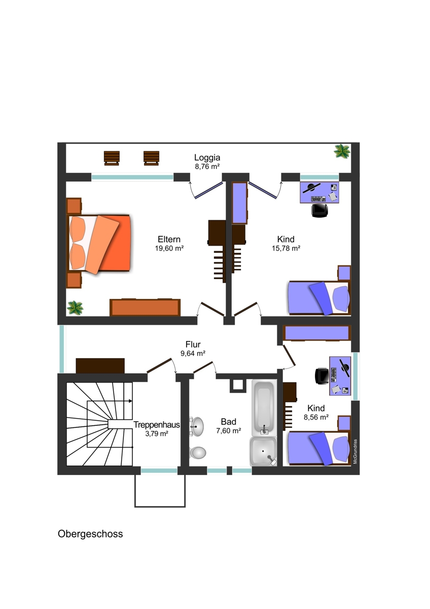 1. Obergeschoss Einfamilienhaus Germaringen