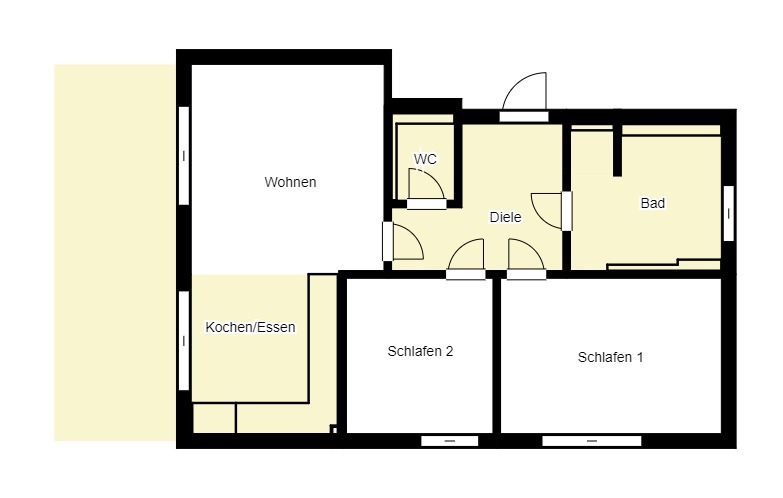 Grundriss Erdgeschosswohnung Aitrang