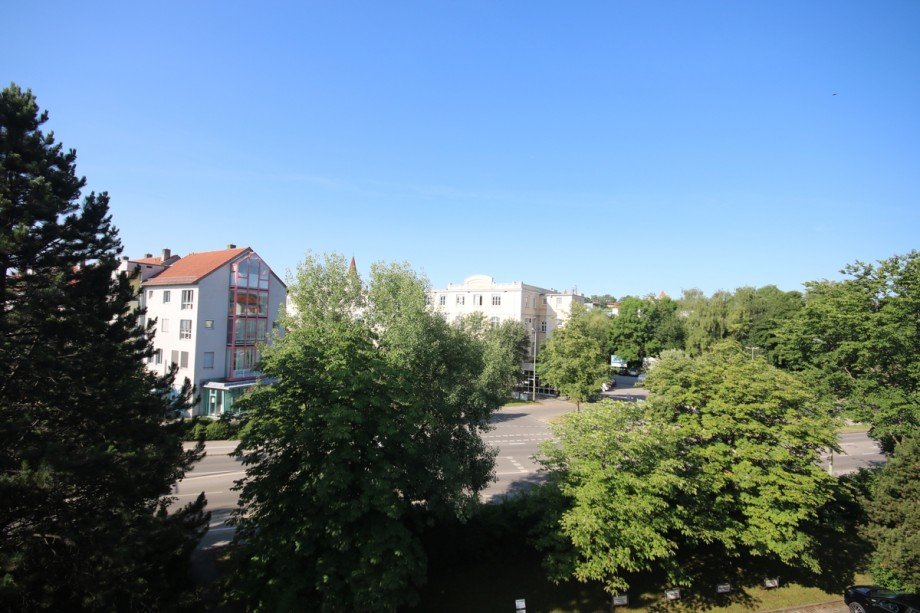 Blick vom Balkon Etagenwohnung Kaufbeuren