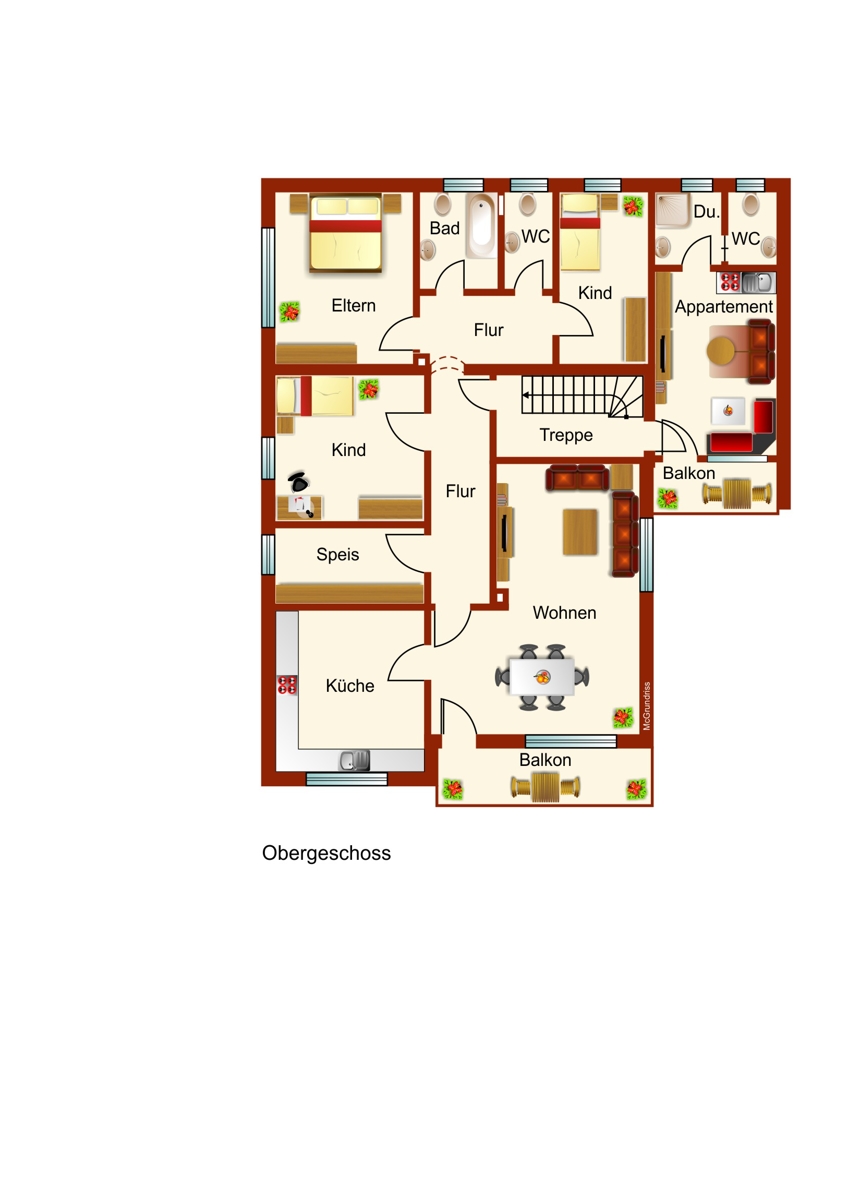 1. Obergeschoss Mehrfamilienhaus Marktoberdorf