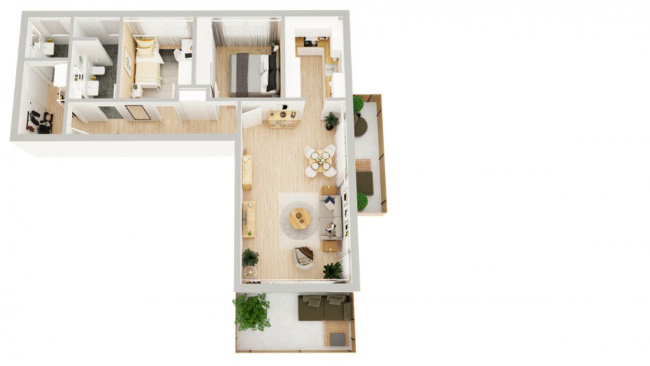 Grundriss Dachgeschosswohnung Aitrang