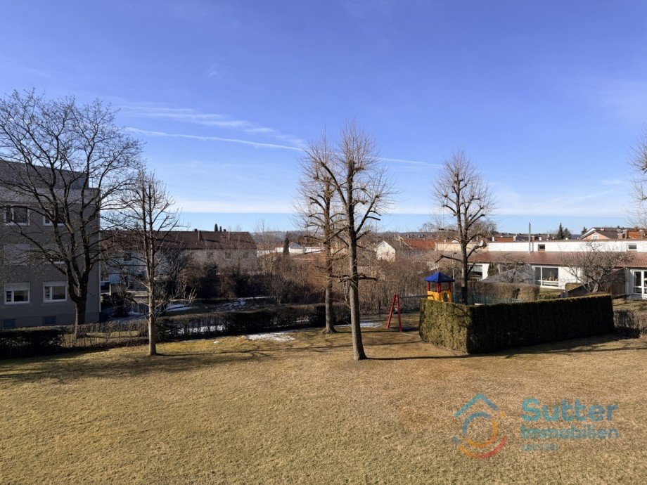 Blick vom Westbalkon Etagenwohnung Kaufbeuren
