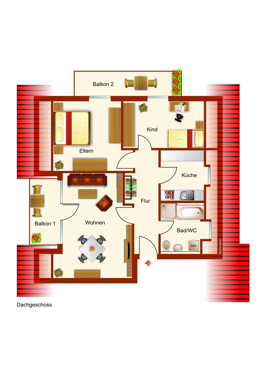 Grundriss Etagenwohnung Buchloe
