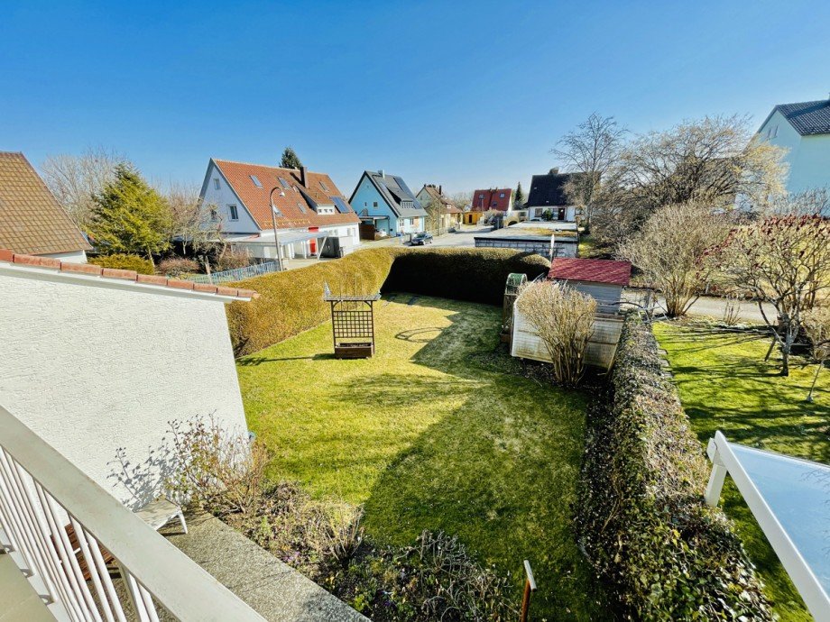 Blick in den Garten Reiheneckhaus Kaufbeuren