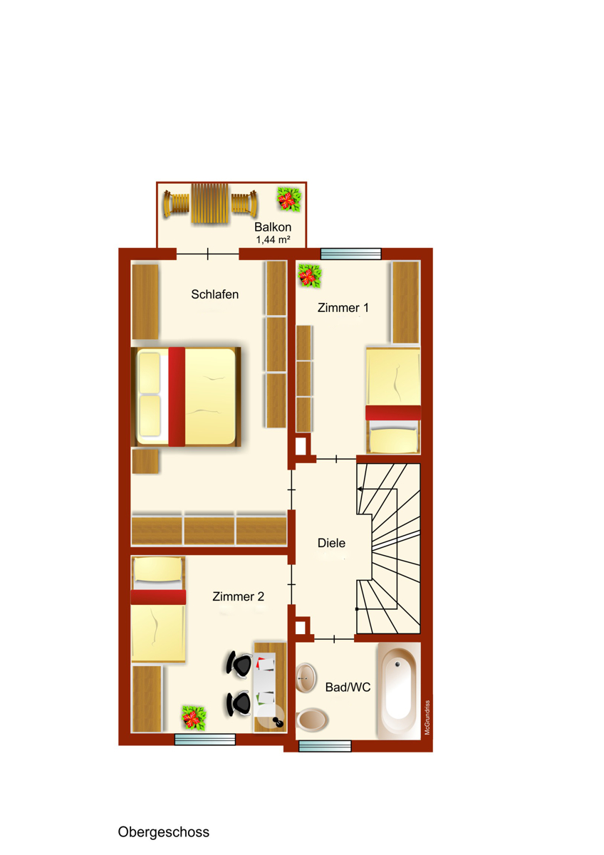 Obergeschoss Reihenmittelhaus Kaufbeuren