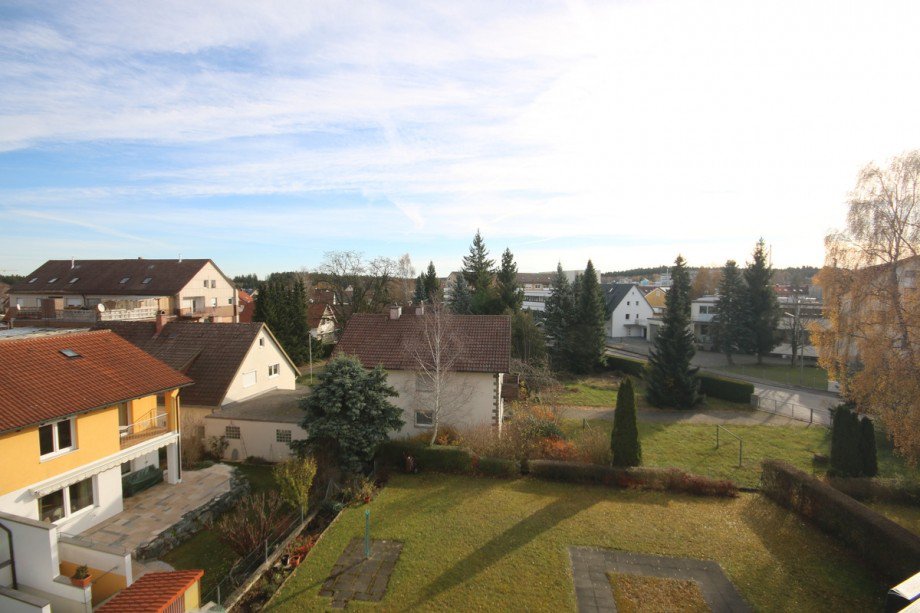 Blick vom Balkon Etagenwohnung Kaufbeuren
