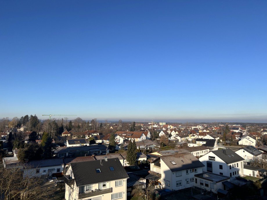 Blick vom Balkon Etagenwohnung Kaufbeuren