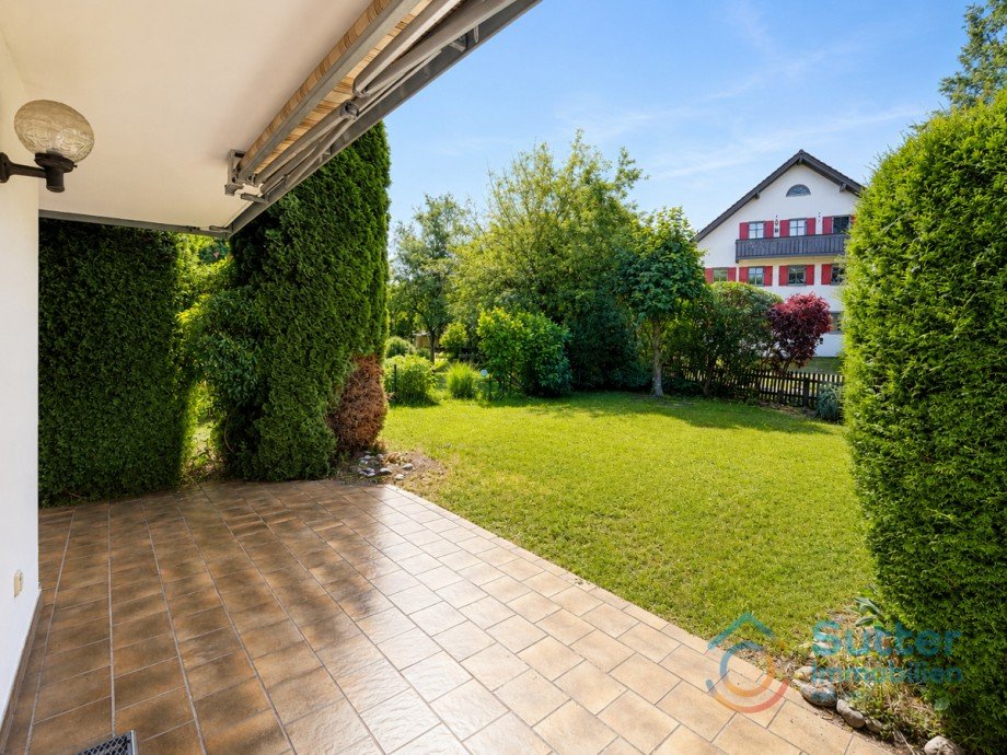 Terrasse Doppelhaush�lfte Kaufbeuren