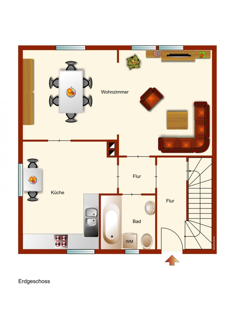 Erdgeschoss Doppelhaush�lfte Kaufbeuren