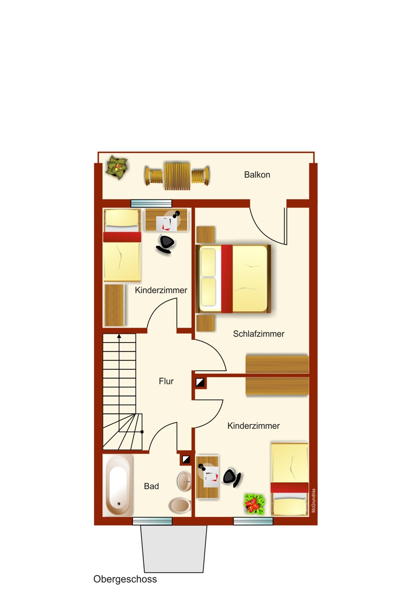 Obergeschoss Reiheneckhaus Kaufbeuren