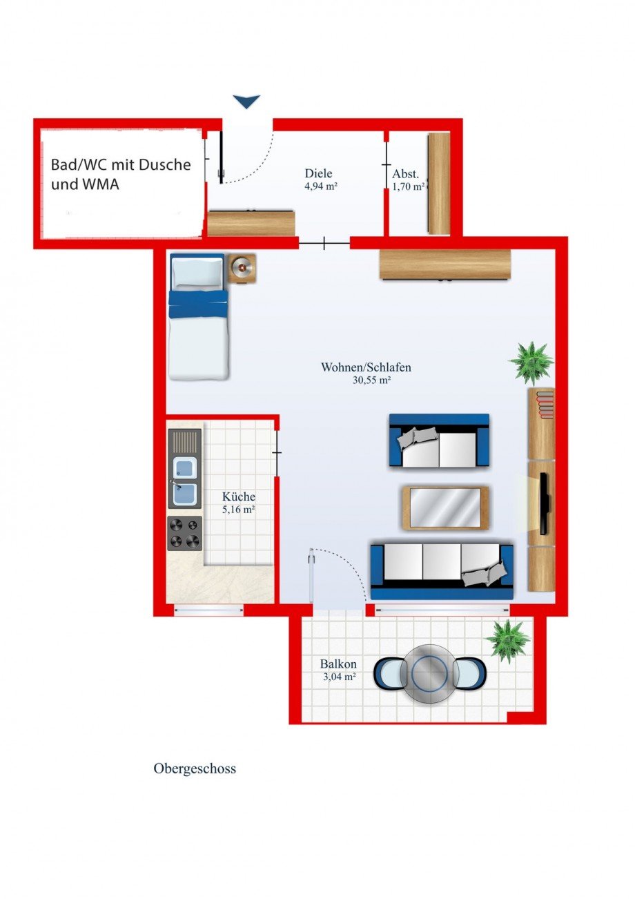 Grundriss Etagenwohnung Kaufbeuren