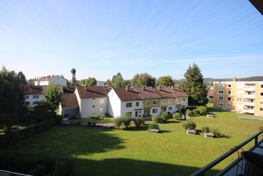Blick vom Balkon Etagenwohnung Kaufbeuren