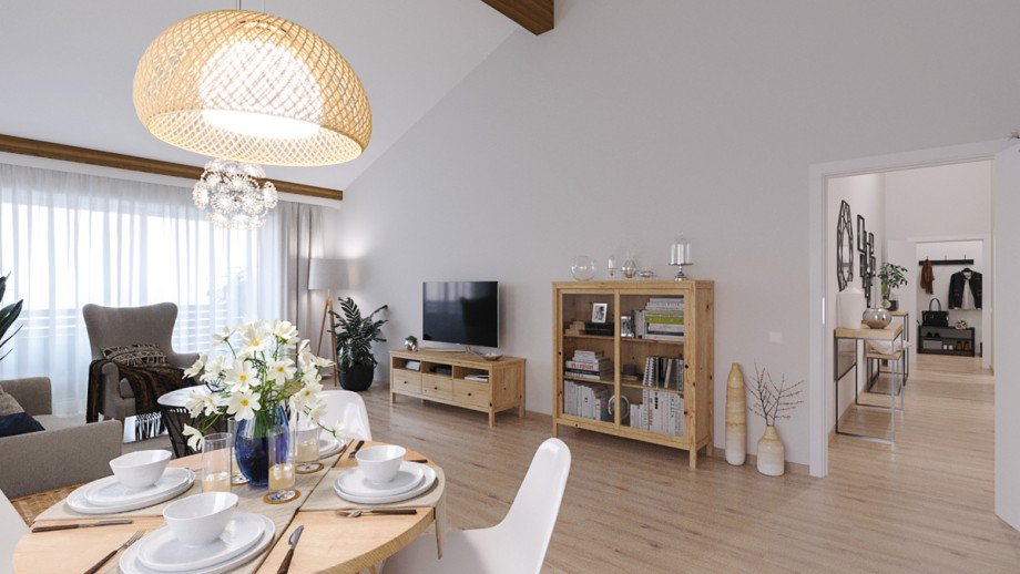 Wohnen Dachgeschosswohnung Aitrang