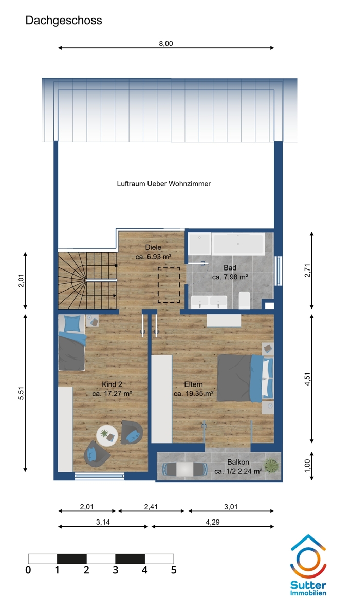 1. Obergeschoss Doppelhaush�lfte Kaufbeuren
