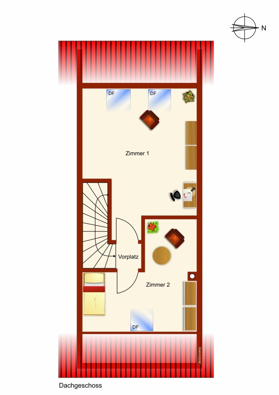 Dachgeschoss Doppelhaush�lfte Buchloe